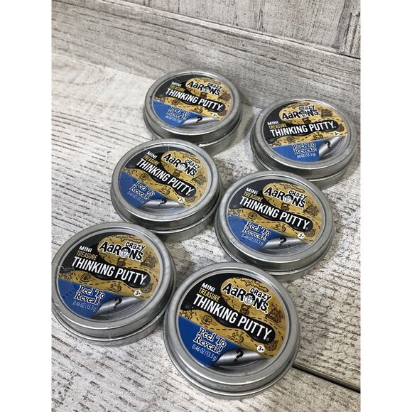 (6) Crazy Aarons Putty Peel Reveal Mini Treasure 2" 0.46oz - Picture 2 of 5